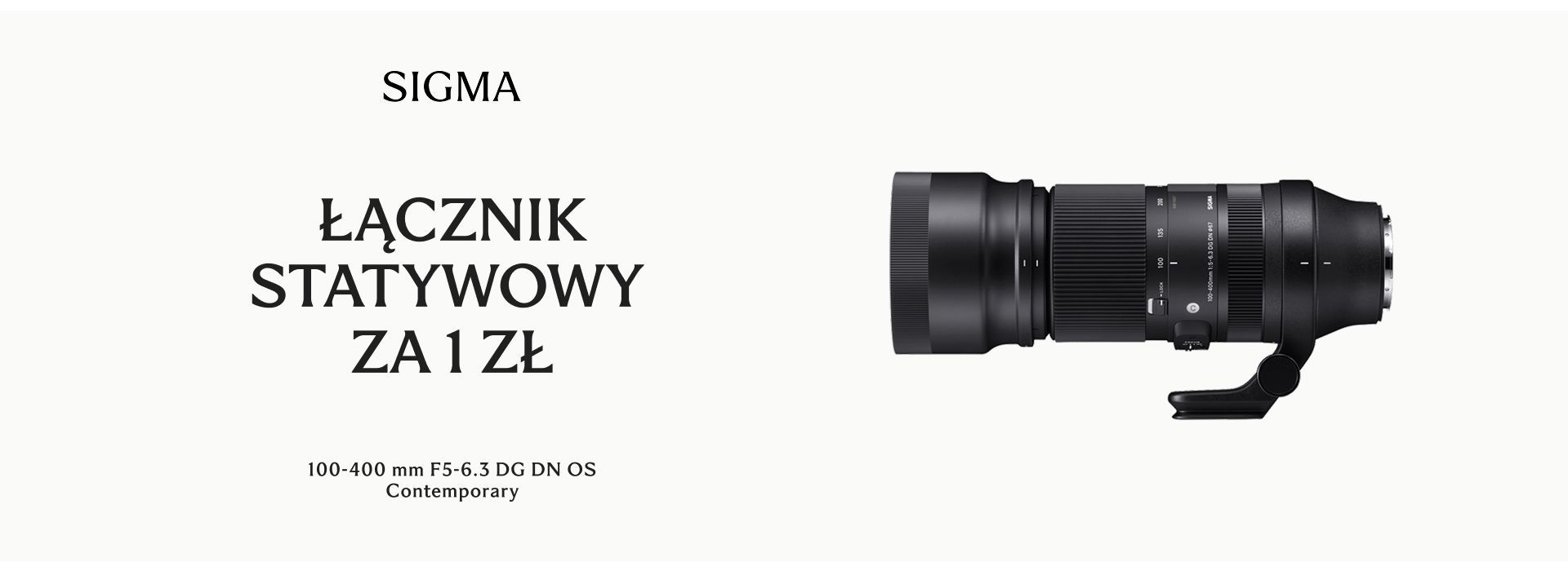 Kup obiektyw SIGMA i odbierz uchwyt statywowy za 1 zł